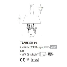 Подвесной светильник Evi Style Tears SO60 ES0121SO22NEAL
