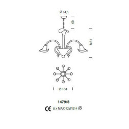 Люстра Sylcom Grimani 1479/8 D D.A