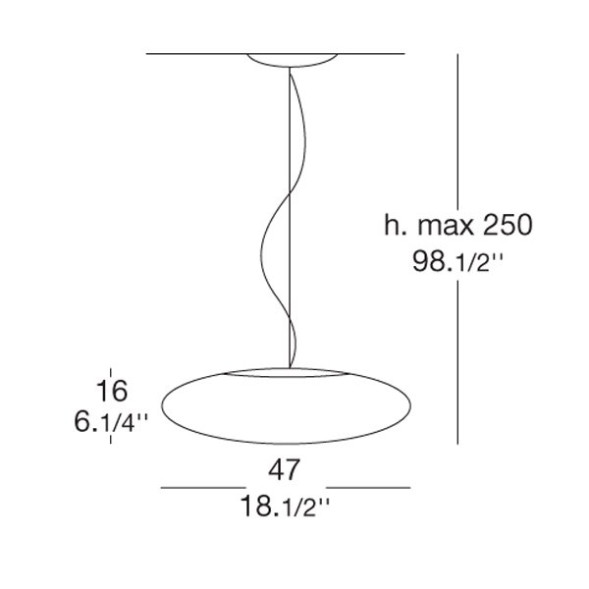 Подвесной светильник Leucos FELIX 47 S 0002277