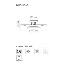 Потолочный светильник Flos Moni 2 F3901009