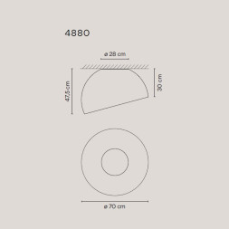 Потолочный светильник Vibia Duo 4880 93 /1A