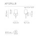 Бра Axo Light Spillray AP SPILLR Cristallo APSPILLRCSCR12V