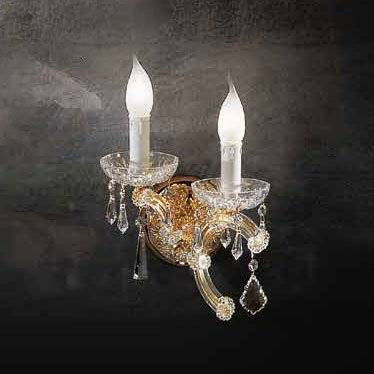Бра Beby Group Novecento 780/2A Light gold CUT CRYSTAL