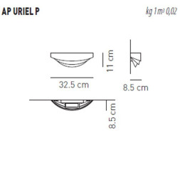 Настенный светильник Axo Light AP URIEL P Bianco perla APURIELPBCXXR7S