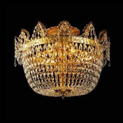 Потолочный светильник Beby Group Opera 2002/10PL Light gold CUT CRYSTAL