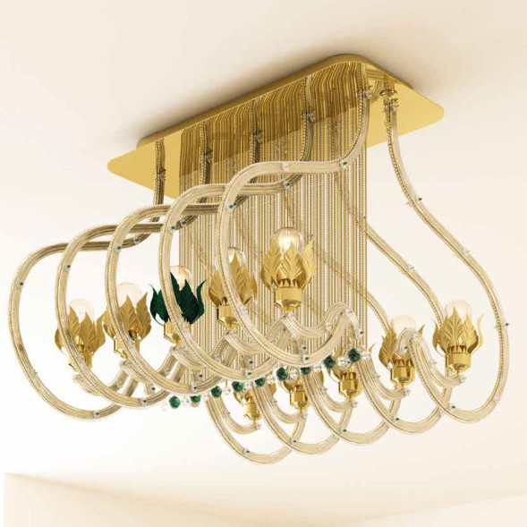 Потолочная люстра Beby Group Beby Resort 3400B04 Light Gold