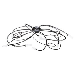 Потолочная люстра Masca Miss Irony 1681/8PL Ardesia nichel / Glass 347