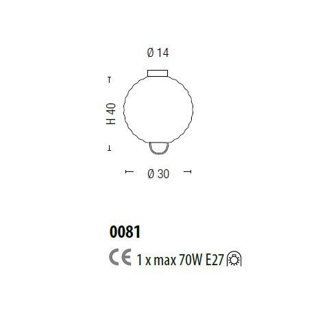 Потолочный светильник Sylcom Jupiter 0081 K DEN