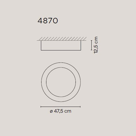 Потолочный светильник Vibia Duo 4870 58 /1A