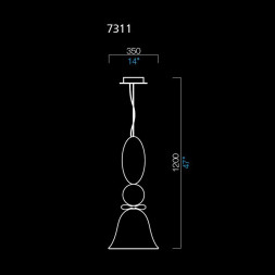 Подвесной светильник Barovier&amp;Toso Perseus 7311/WQ