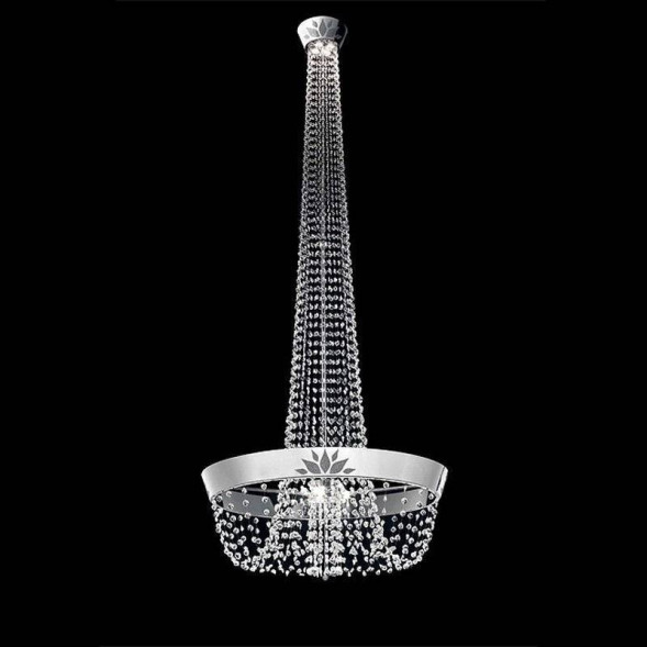 Подвесной светильник Beby Velvet 0150B02 Chrome Cut Almond