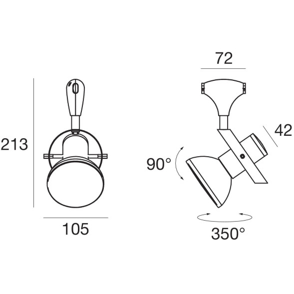 Светильник для струнной системы Linea Light Andromeda TR4303-3