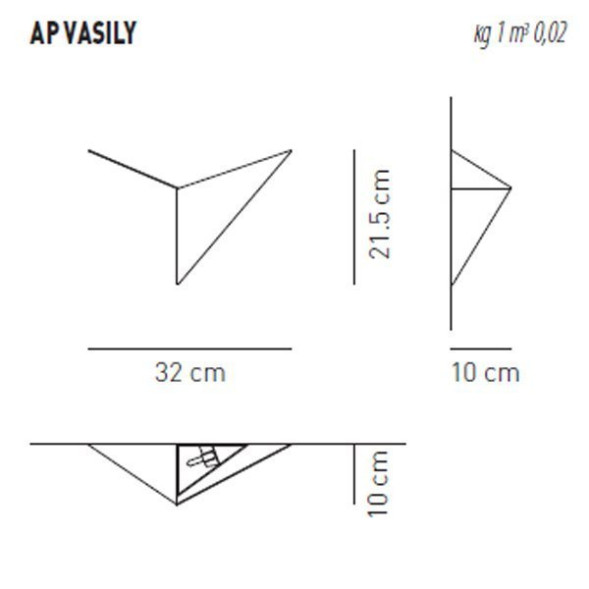 Настенный светильник Axo Light AP VASILY APVASILYBCXXG9X