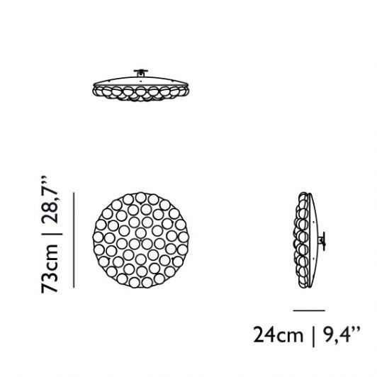 Настенный светильник MOOOI Prop light Round Wall MOLPR1WL48WB