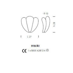 Бра Sylcom Bembo 918/A1 D GR.A