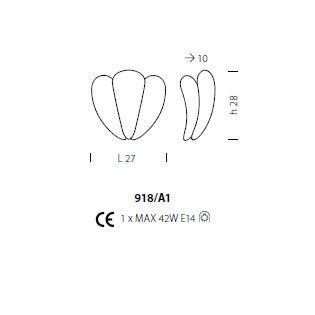 Бра Sylcom Bembo 918/A1 D GR.A