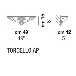 Настенный светильник Vistosi Torcello AP ALO CR/GA OR