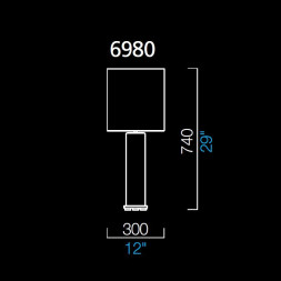 Настольная лампа Barovier&amp;Toso Lisa 6980/EL/NN