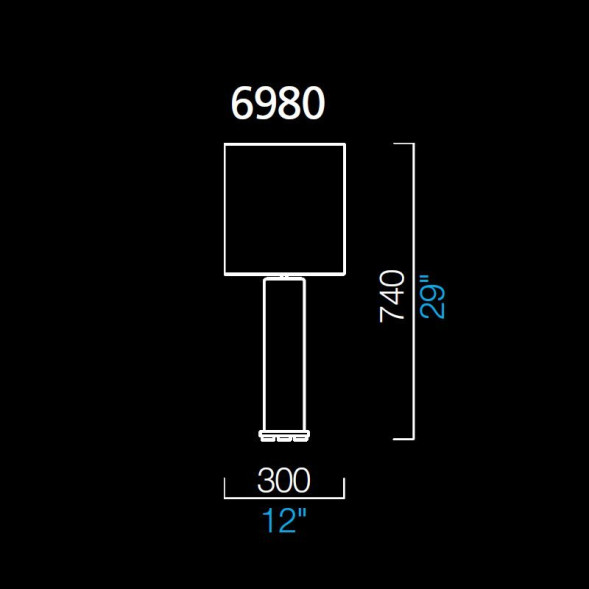 Настольная лампа Barovier&amp;Toso Lisa 6980/EL/NN