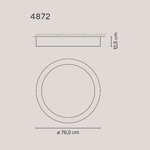 Потолочный светильник Vibia Duo 4872 58 /1A