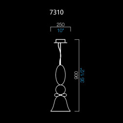 Подвесной светильник Barovier&amp;Toso Perseus 7310/WQ