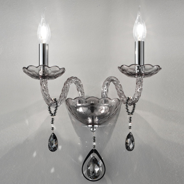 Бра Euroluce Toochic A2 Silver Fume