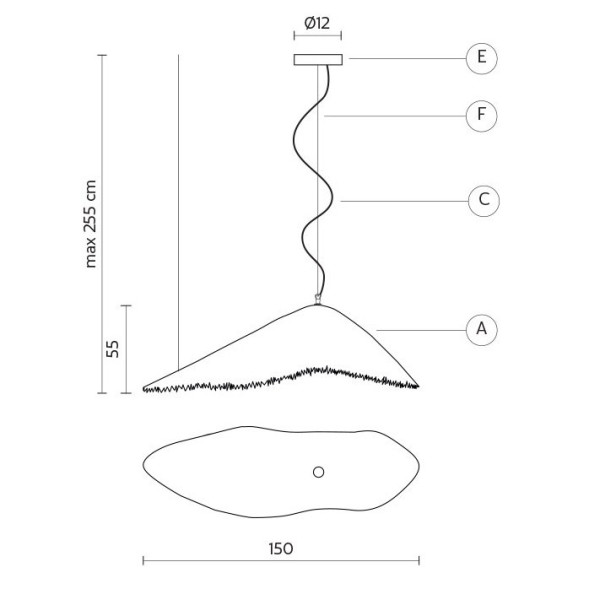Подвесной светильник Karman Moby Dick SE647G