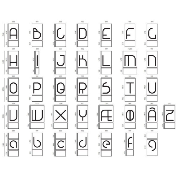 Настенный светильник Artemide Alphabet 1211V00A + supp