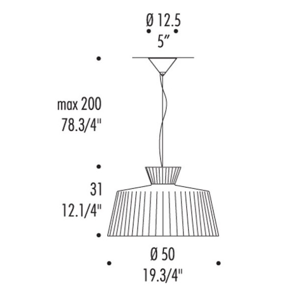 Подвесной светильник Leucos KATERINA S50 0003199