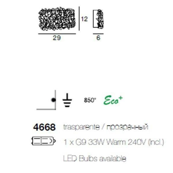 Настенный светильник Linea Light Artic 4668