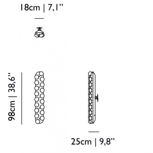 Настенный светильник MOOOI Prop light WALL MOLPR0WL18WB