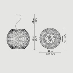 Подвесной светильник Slamp Charlotte SUSPENSION GLOBE CHR88SOSG000W_000