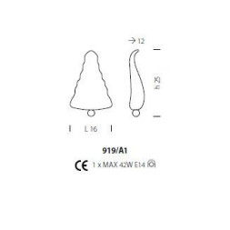 Бра Sylcom Bembo 919/A1 D GR.A