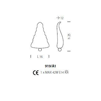 Бра Sylcom Bembo 919/A1 D GR.A