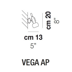 Бра Vistosi Vega AP ALO MC/2 BC