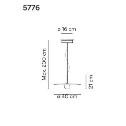 Подвесной светильник Vibia Tempo 5776 18 /1B