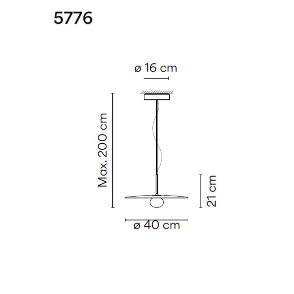 Подвесной светильник Vibia Tempo 5776 18 /1B