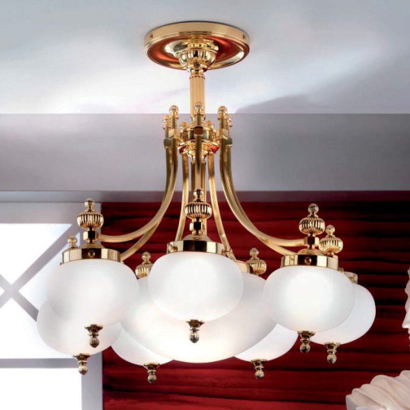 Потолочная люстра Orion LU 1321/7+1 MS/opal-matt