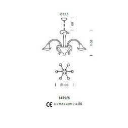 Люстра Sylcom Grimani 1479/6 K FU