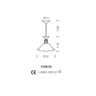 Подвесной светильник Sylcom Priuli 1139/35 D GR.A