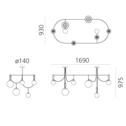 Потолочный светильник Artemide nh 1279010A