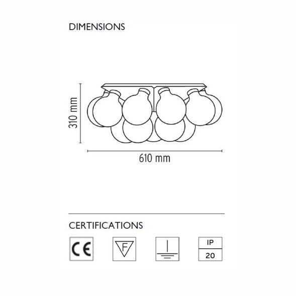 Настенно-потолочный светильник Flos Taraxacum 88 C/W F7420000