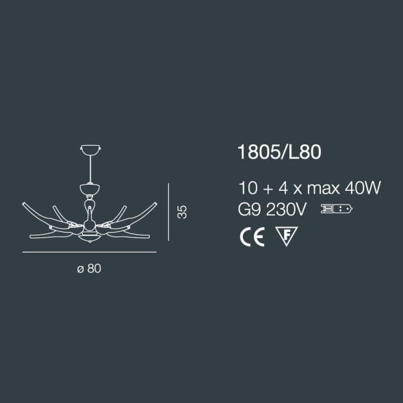 Люстра Bellart Ego 1805/L80 05/V18