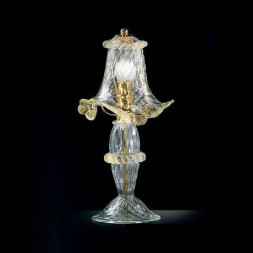 Настольная лампа Vetri Lamp 87/L Cristallo/Oro 24Kt