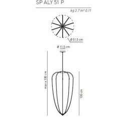 Подвесной светильник Axo Light Alysoid SP ALY 51 P AN NI LED