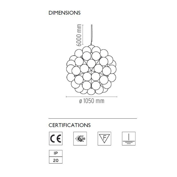 Подвесной светильник Flos Taraxacum 88 S2 F7440000