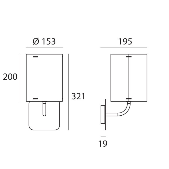 Бра Linea Light Thank you 8053