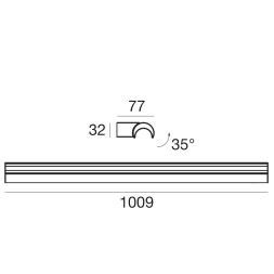 Настенный светильник Linea Light Halfpipe 8400