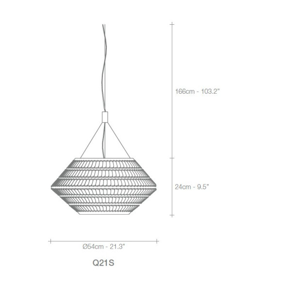 Подвесной светильник Terzani Kika Q21S L3 C8