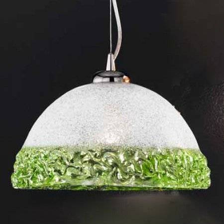 Подвесной светильник Vetri Lamp 1158/25 Cristallo/Verde